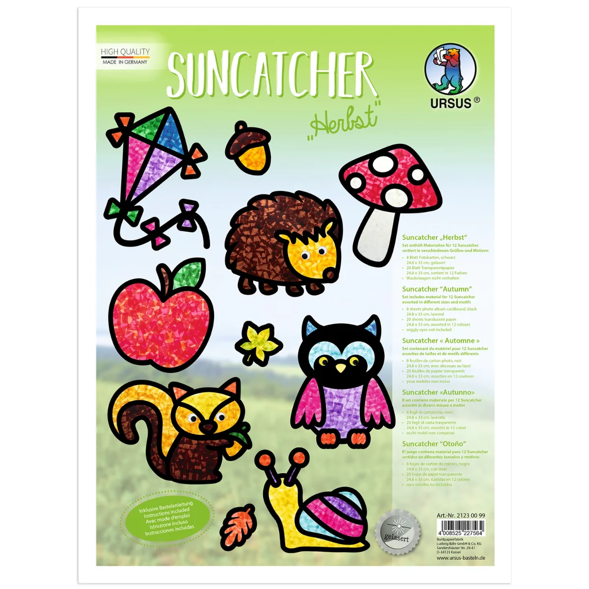 URSUS Suncatcher Kit - Set of 12 - Autumn - Image 9