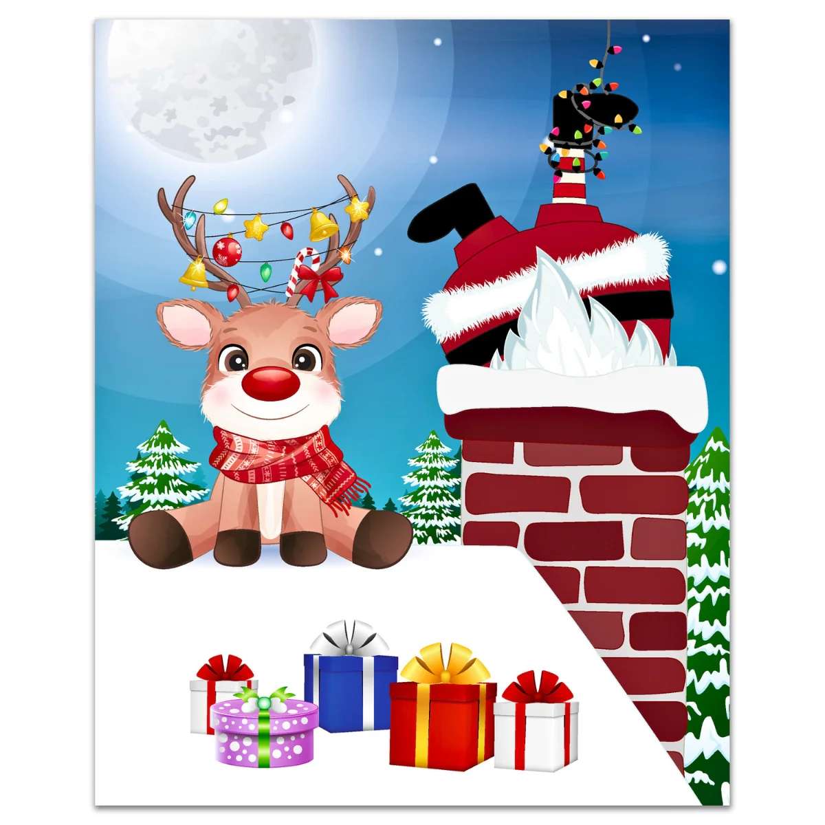 URSUS Scratch Art with Colouring Pages - 12 Sheets - Christmas Winter - Image 8