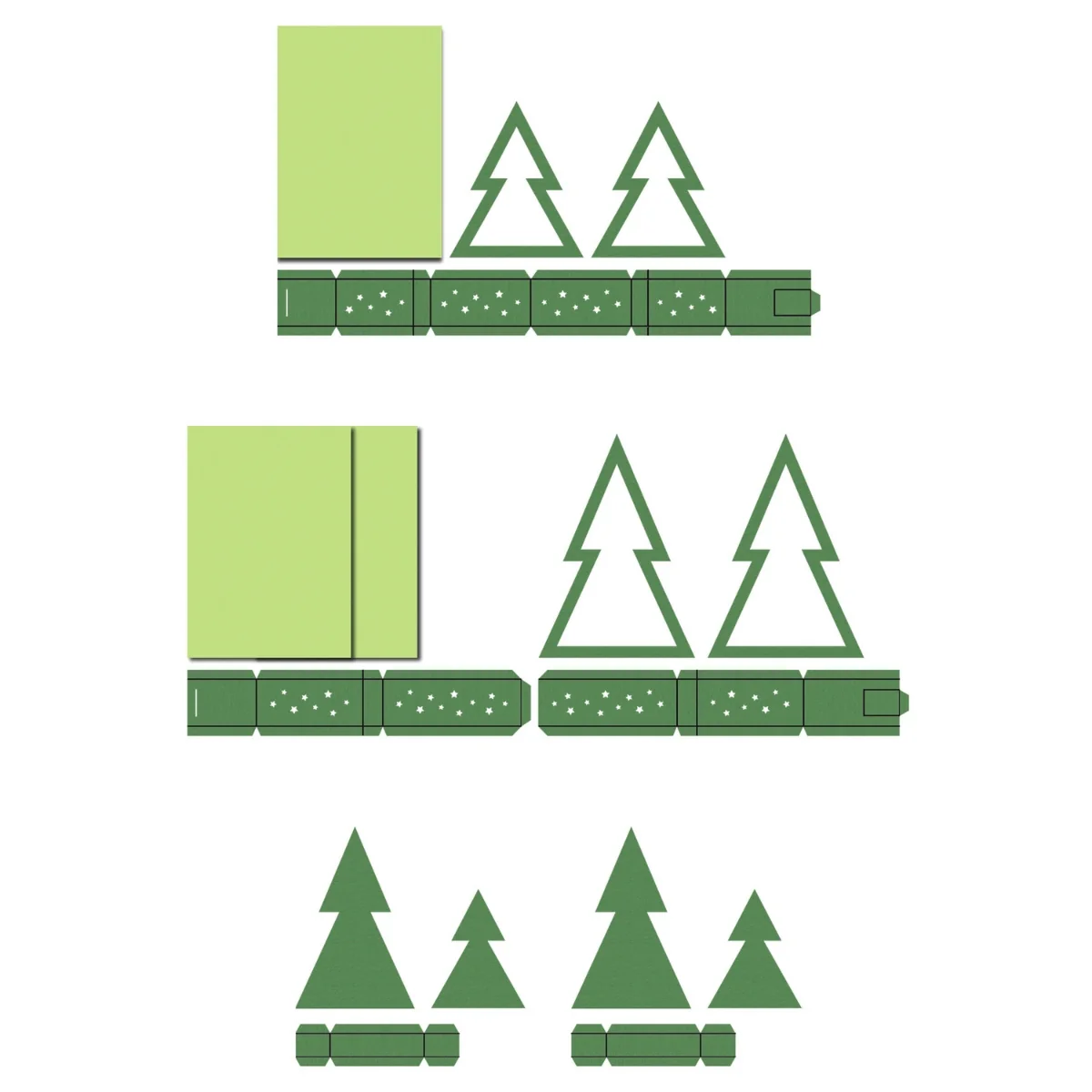 URSUS Paper Lantern Kit - Set of 2 - Christmas Tree - Image 2