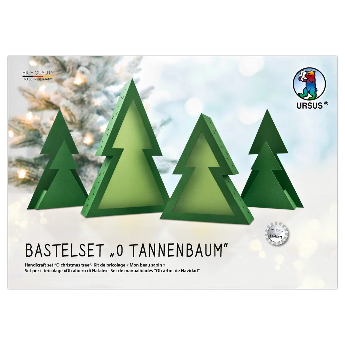URSUS Paper Lantern Kit - Set of 2 - Christmas Tree - Image 4