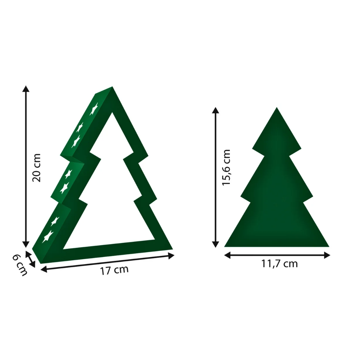 URSUS Paper Lantern Kit - Set of 24 - Christmas Tree, Multicoloured - Image 3
