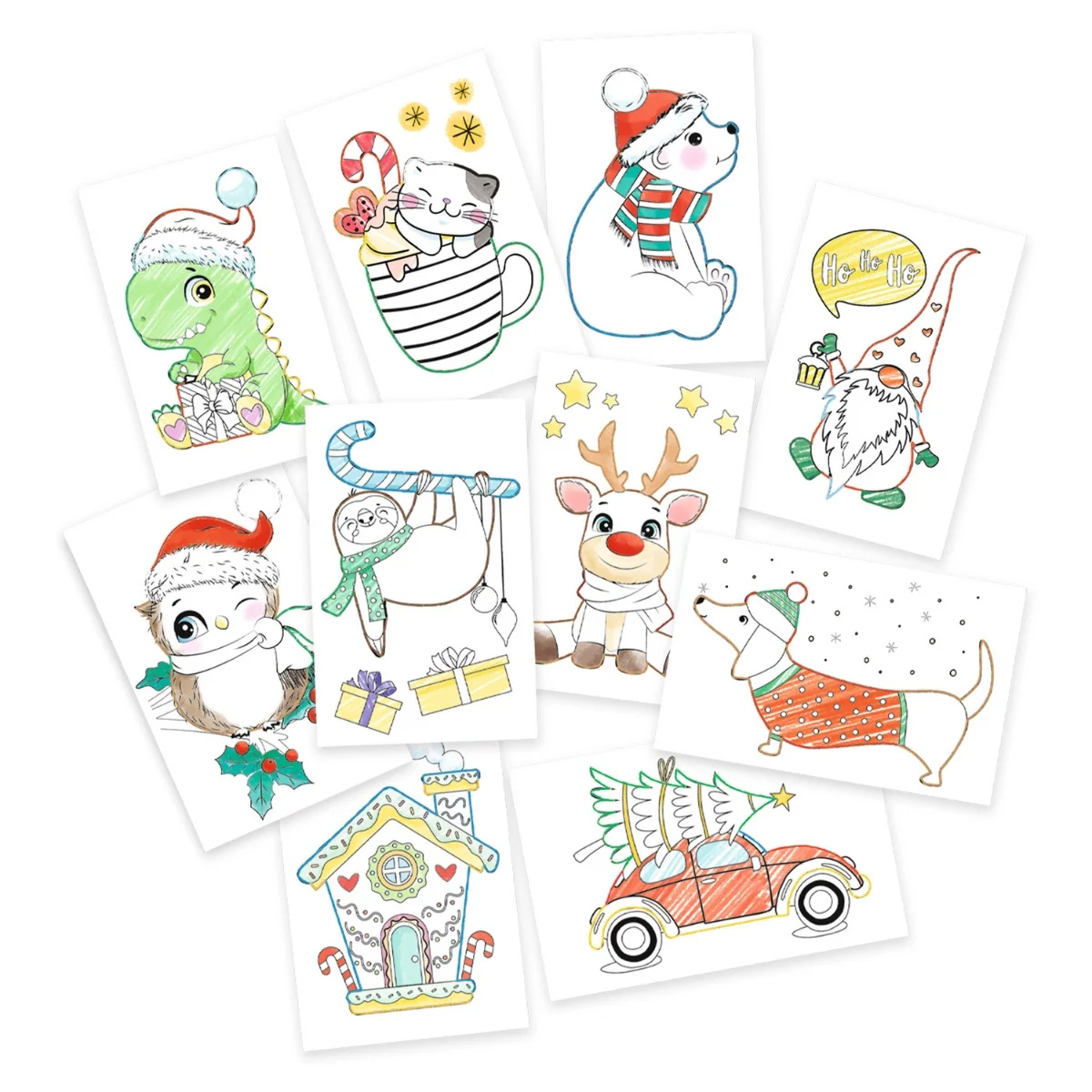 URSUS Sewing Card Templates - Set of 10 - Winter - Image 2