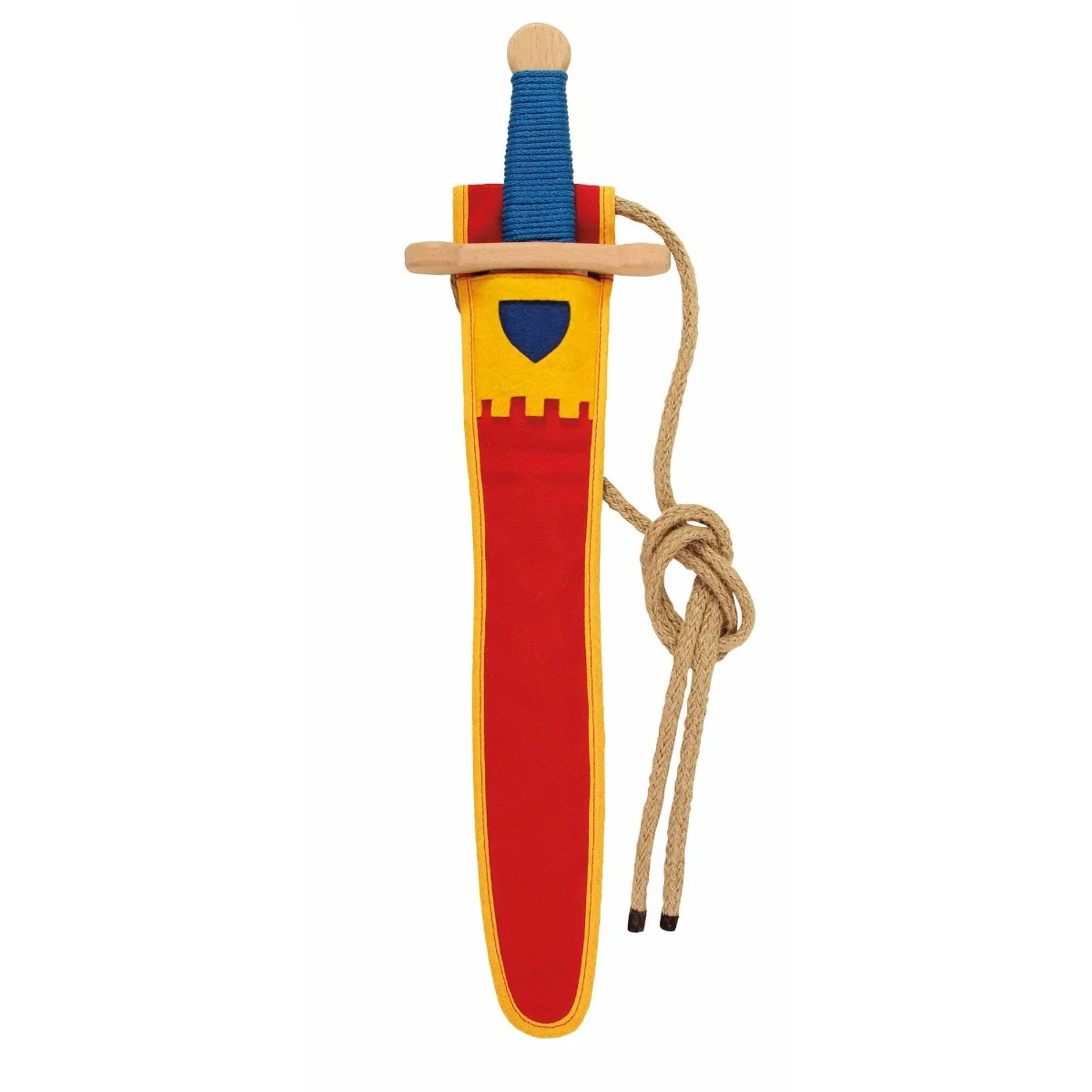 VAH Sword with Sheath Landsknecht 48cm - Red/Yellow