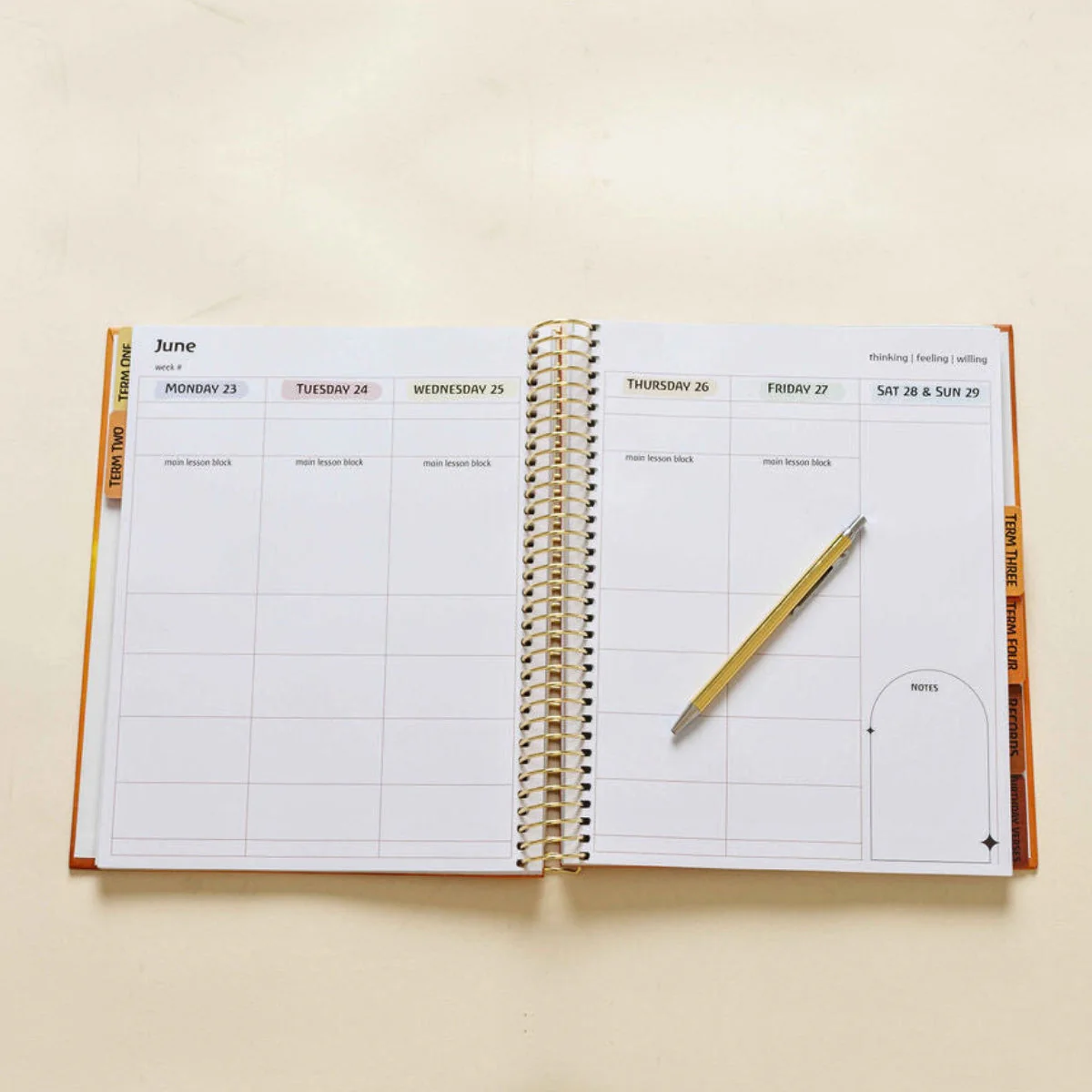 Waldorf Teacher Planner - Kingfisher Design - 2026 A4 Diary - Image 9