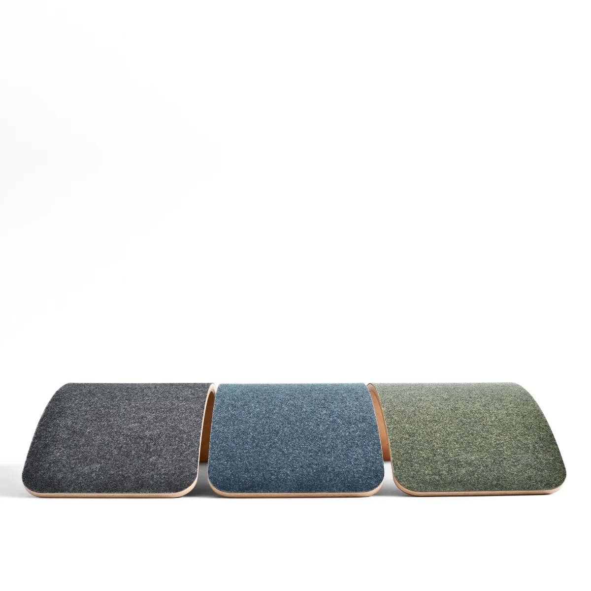 Wobbel Balance Board - Lite with Hardwearing Recycled Vegan Felt Base - Galaxy Blue - Image 8