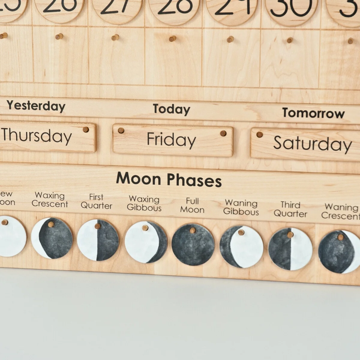 From Jennifer Moon Phases Extension Perpetual Montessori Calendar - Image 3