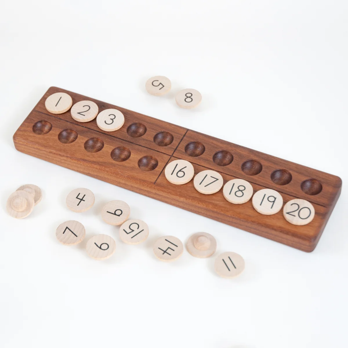 From Jennifer Twenty Frame with Wooden Balls Walnut - Image 4